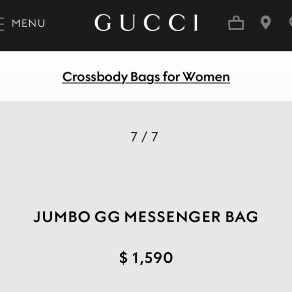 Sold***Gucci Jumbo GG Messenger Bag - Picture 2 of 9